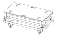 VERTICAL TRANSPORT CART FOR THE 4 VTX A12 ENCLOSURES
